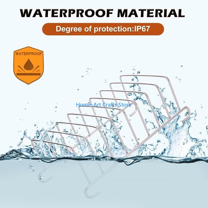 Y3NA 2Pcs Durable 201 Stainless Steel Air Fryers Baking Tool With Toasts Rack And Molds For Healthy Low Oil Cooking