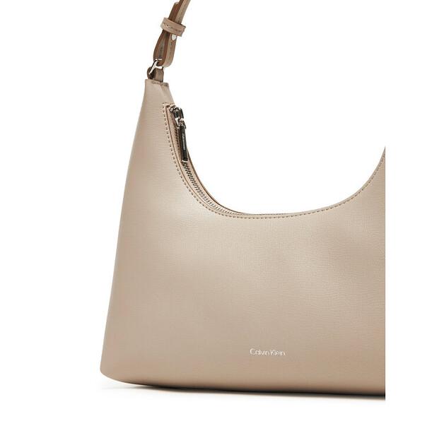 Bag Calvin Klein Calvin Klein Foil Logo Conv Shou?Lder Bag LV04F3272G Beige