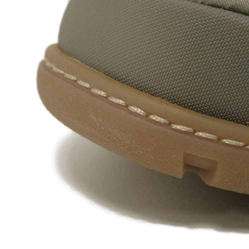 Used 10656 Snow Slippers 3SA089ZHN_H161 7897 43 All-Over Logo Calfskin Rubber 11" Oblique Quilted Nylon Beige Men's