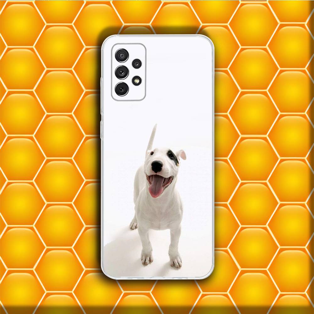 Cool Cute Bull Terrier Dog  Phone Case Silicone For Samsung S30,23,21,22,20 FE lite,S10,9,PIus Note20ultra Soft Transparent