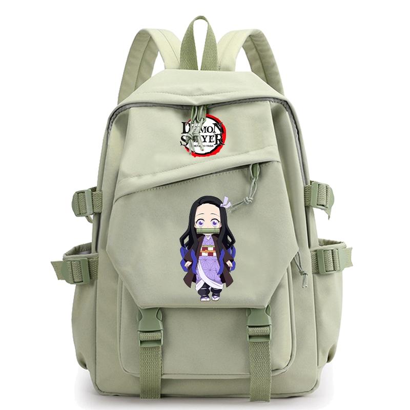 Anime Demon Slayer Ryggsekk Back To Schoolbag for Boy Girl Bookbag for Kid Gaver Menn Dame Reisebag Stor kapasitet ryggsekk