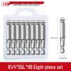Short Magnetic Ball-Head Hex Socket Driver Bits for Electric and Pneumatic Screwdrivers