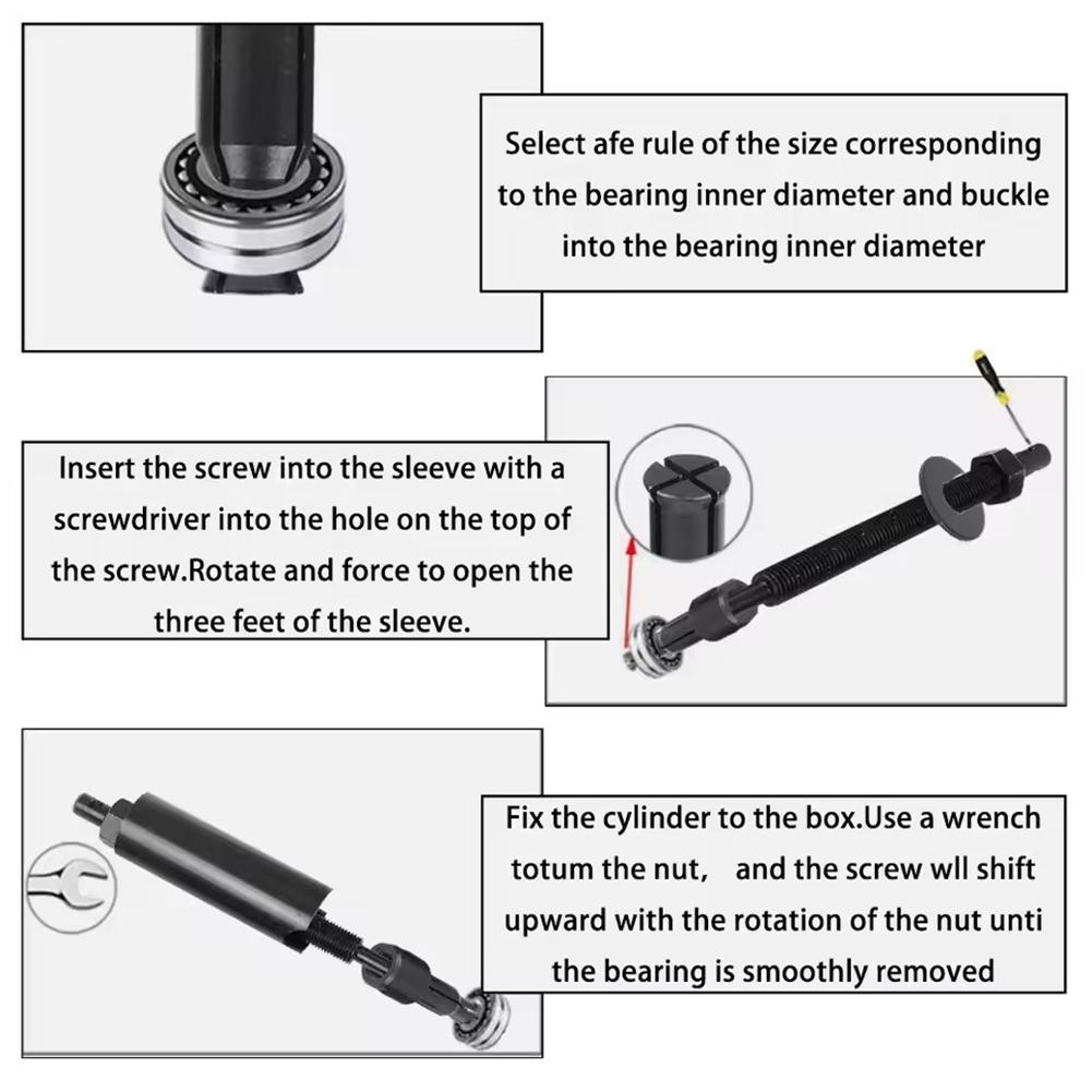 Motorcycle Bearing Pullers 9-23mm Motorcycle Inner Bearing Extractor Hand Repairing Tools Wheel Gear Remover Pulling Extractor