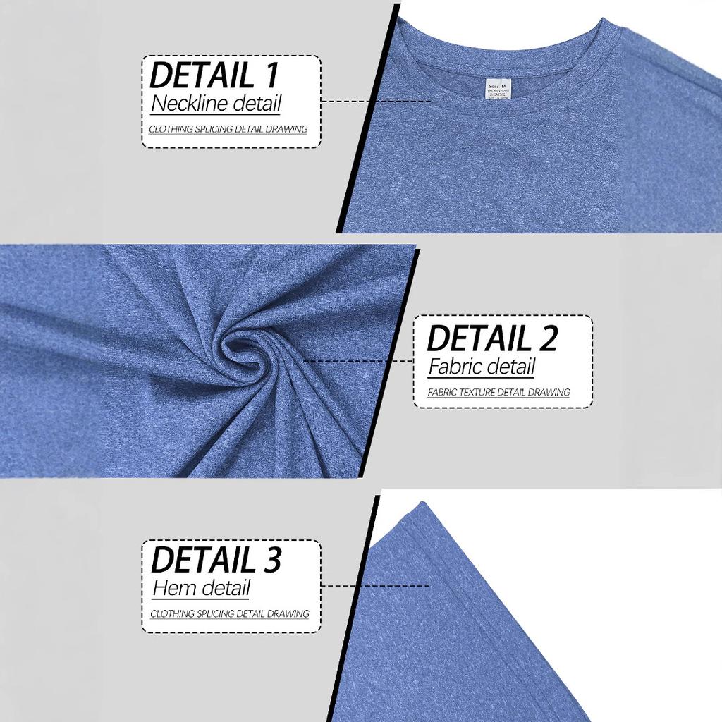 Men's Fitness and Leisure Top: Breathable, Slim-Fit, Round-Neck Base Layer T-Shirt for Sports and Running