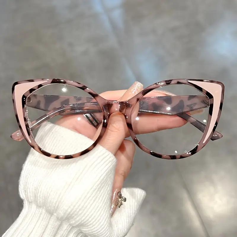 

Blue Light Blocking Cat Eye Eyeglasses with Gradient Color Glasses Frame Transparent Lenses for Men s and Women s