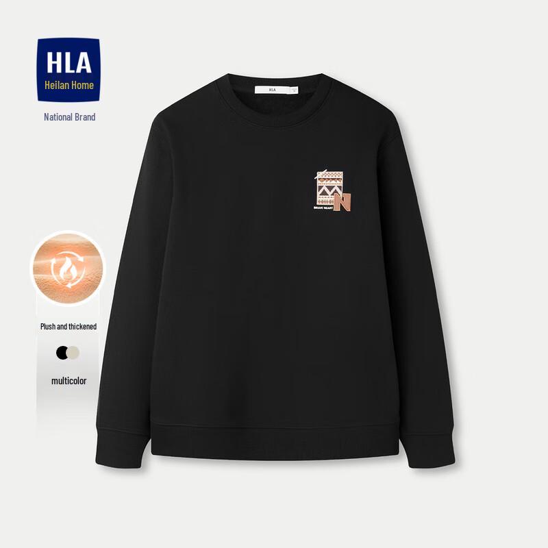 

HLA Men s Fleece Lined Patch Embroidered Sweatshirt 3XL