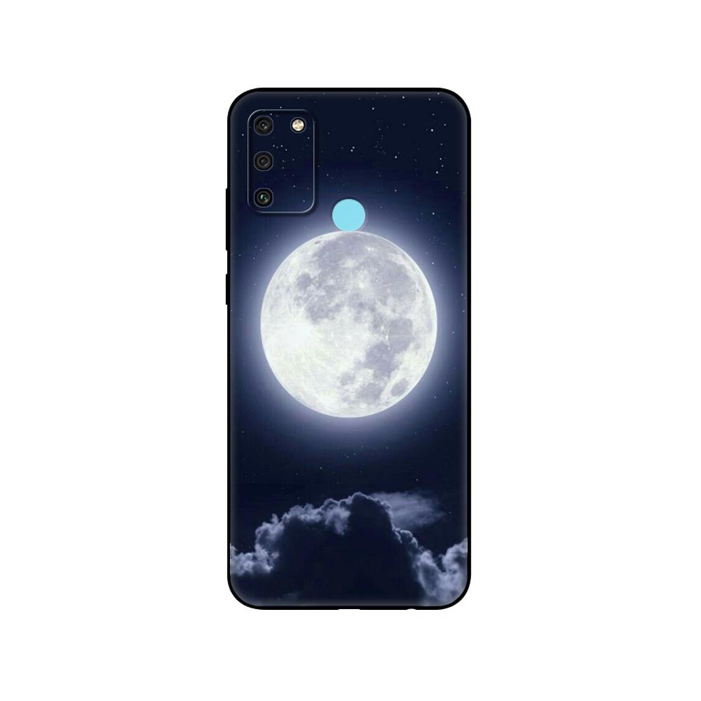 Black Tpu Case For Huawei Honor 8a Prime 8s Prime 9 Lite Honor 9A 9C 9X Premium 9x Pro 9S Sky Space Planet Moon Stars Design