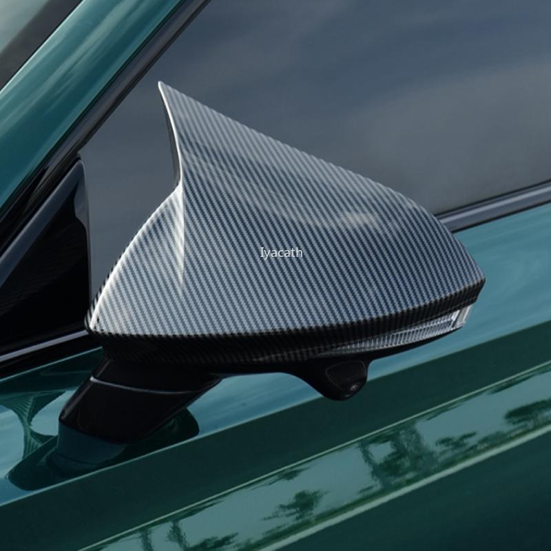 For MG 7 MG7 2024 ABS carbon fiber Car Side Mirror Cap Rearview Cow Corner Mirror Retrofit Cover Exterior Accessories