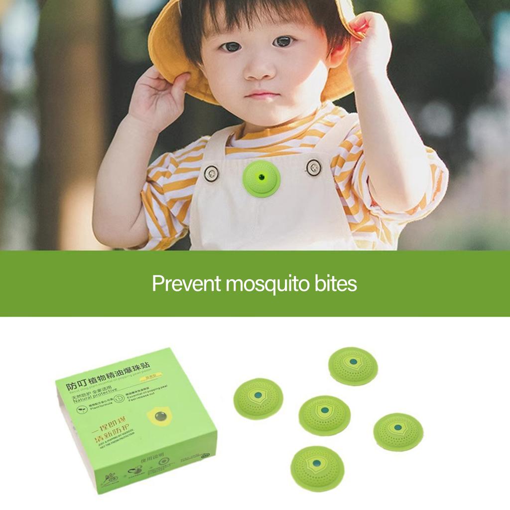 Natural Essential Oil Mosquito Repellent Beads Patch Safe For All Ages And Sensitive Skin Great For Outdoor Camping