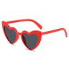 2025 Cross-Border Love UV400 Peach Heart Sunglasses - Glitter Crystal Sun Protection for Women