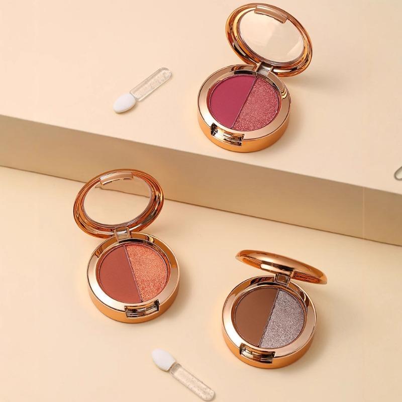 Lameila Two Color Eyeshadow Palette High Pigment Waterproof Long Lasting Matte Shimmer