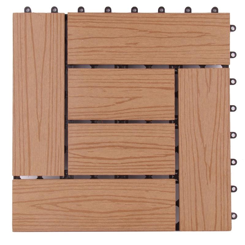 Non-Slip Outdoor Plastic-Wood Parquet for Balcony, Garden, or Courtyard