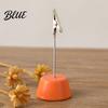 Waterproof Wooden Clip Wood Place Card Holder with Metal Clip Small Table Number
