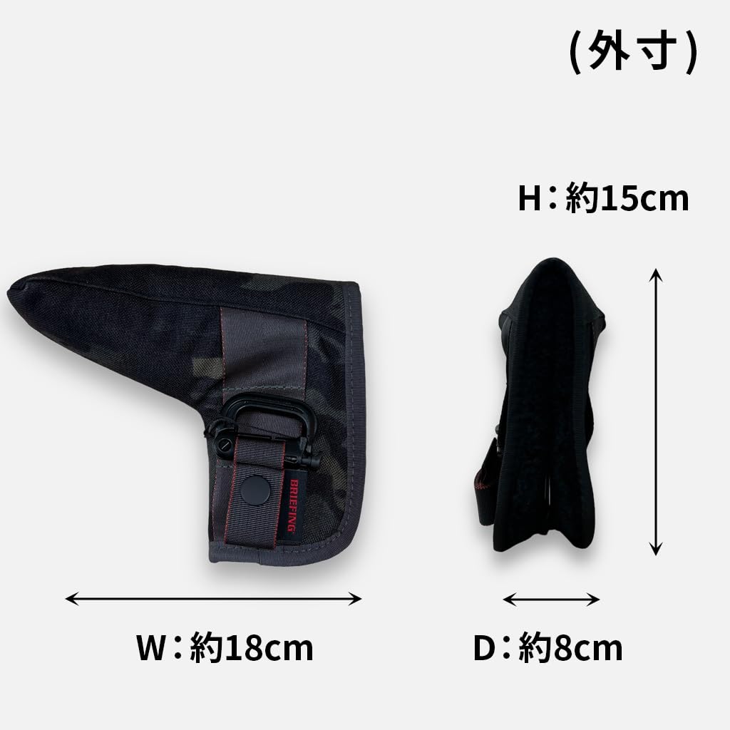 BRIEFING Putter Cover 1000D PUTTER COVER BRG231G24 NAVY Navy Golf Head Cover