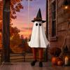 Ijesztő Tornácra Akasztható Díszek Halloween Lengő Szellem Dekoráció, Világító Nagy Lengő Fesztivál Hangulatú Kellékek Boszorkánykalap és Csíkos Lábak ehhez