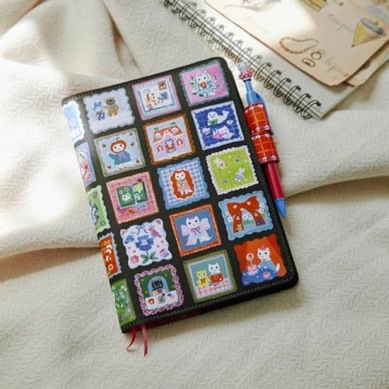Hobonichi Techo Kazun (A5) Notebook Cover Yumi Kitaguchi Shiro Neko No Mainichi