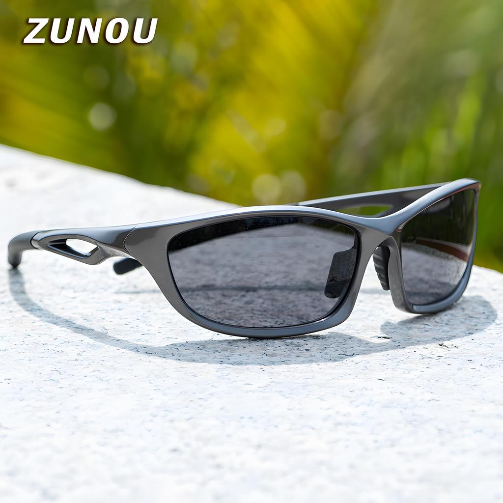ZUNOU Sports UV400 for and Golf Sunglasses, Polarized, Protection, Driving, Cycling, Fishing, Baseball, Skiing, Running,