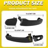 Outside Door Fit Handle Malibu Saturn Chevy Equinox Suzuki Pontiac Front Rear 4X