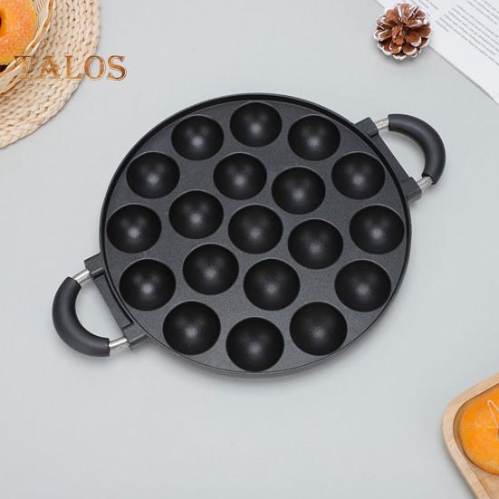 7 Gaats Kook Cake Pan Gladde Omelet Pan Anti-aanbak Koekenpan voor Octopusballen Ontbijt Omelet Maker