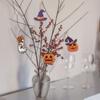 12pcs/set DIY Pumpkin Bat Ghost Pendant Cartoon Halloween Paper Hanging  Cosplay Party
