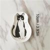 1/3pcs Ceramic Dessert Sauce Dish Japanese Tableware Creative Cute Cartoon Lucky Cat Pattern Water Drop Shape Fruit Sushi Plates