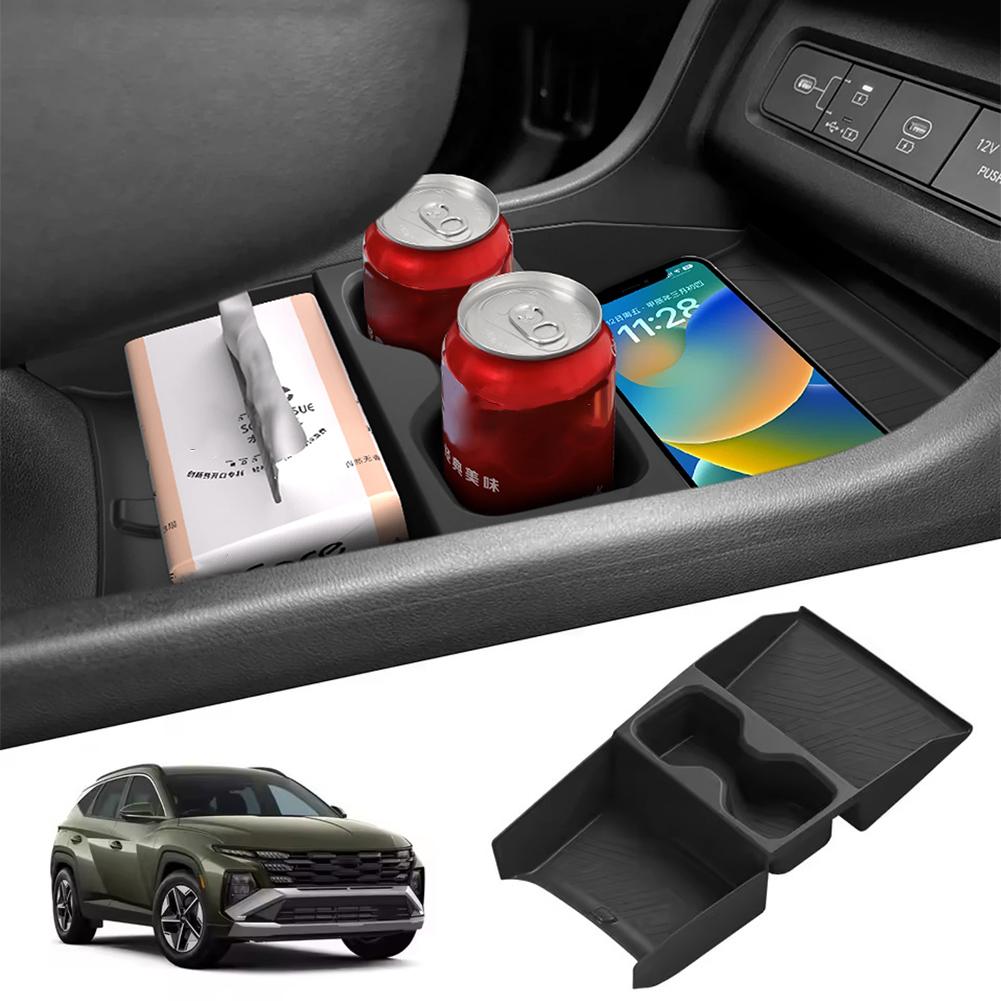 Car Central Control Storage Box For Hyundai Tucson 2025 Multi-functional Classification Cup Slot Storage Box Car Accessorie V0N3