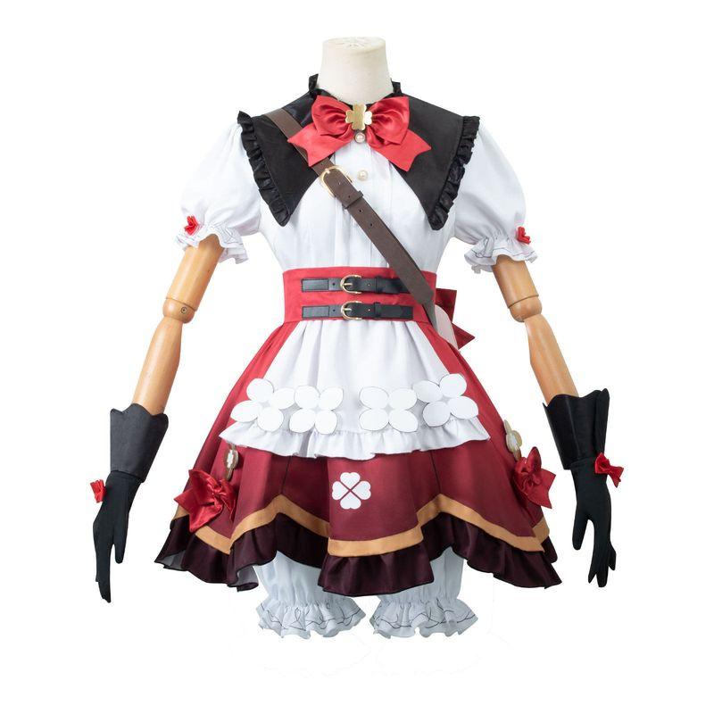 Genshin Impact Witch Klee New Skin Flower Star Candle Cosplay Costume Cute Witch Cosplay Game Outfit