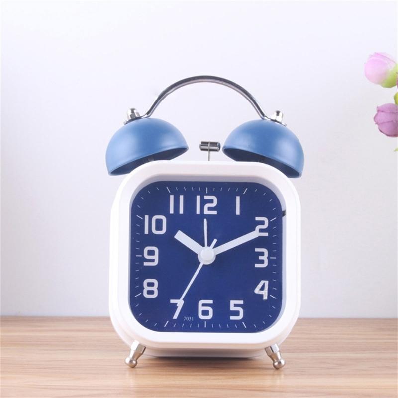 3'' Mechanischer Wecker Genaue Zeitanzeige Studentenuhr Lauter Ton, Batteriebetrieben Metallrahmen