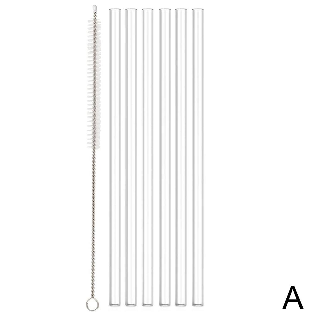 6pcs Replacement Straws for Stanley Cup with Cleaning Brushes Reusable Straws for Stanely Cup