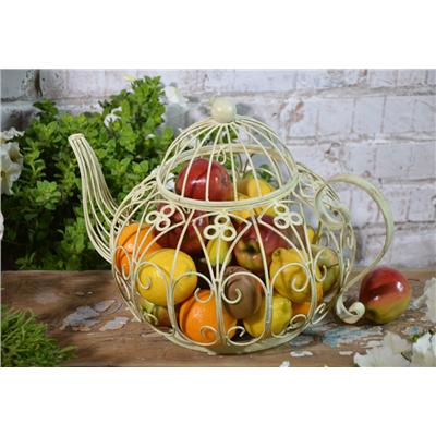 Kettle openwork fruit basket in retro style