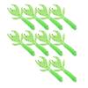 AR37 80mm 2.3g Fishing Soft Worm Bait Artificial Leaf Tail Simulation Lure Accessory2# Green