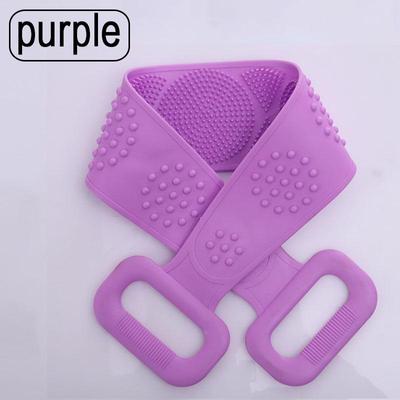 1PC Silicone Bath Towel Massage Bath Brush Long Strip of Back Rubbing Ash Rubbing Bath with Rubbing Bath Towel