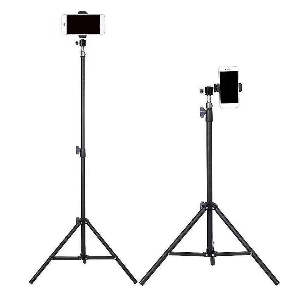 Phone Tripod Selfie Stick Portable Extendable Cell Phone Tripod Stand with Remote for Outdoor Travel 2.1M