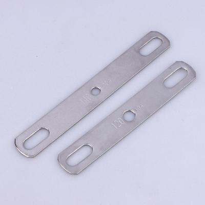 1 Pezzo Piastra Metallica Piatta Diritta a Doppio Foro Acciaio Inossidabile 304 Spessore Guarnizione Piatta con Fori Piastra di Blocco Accessori Bulloni