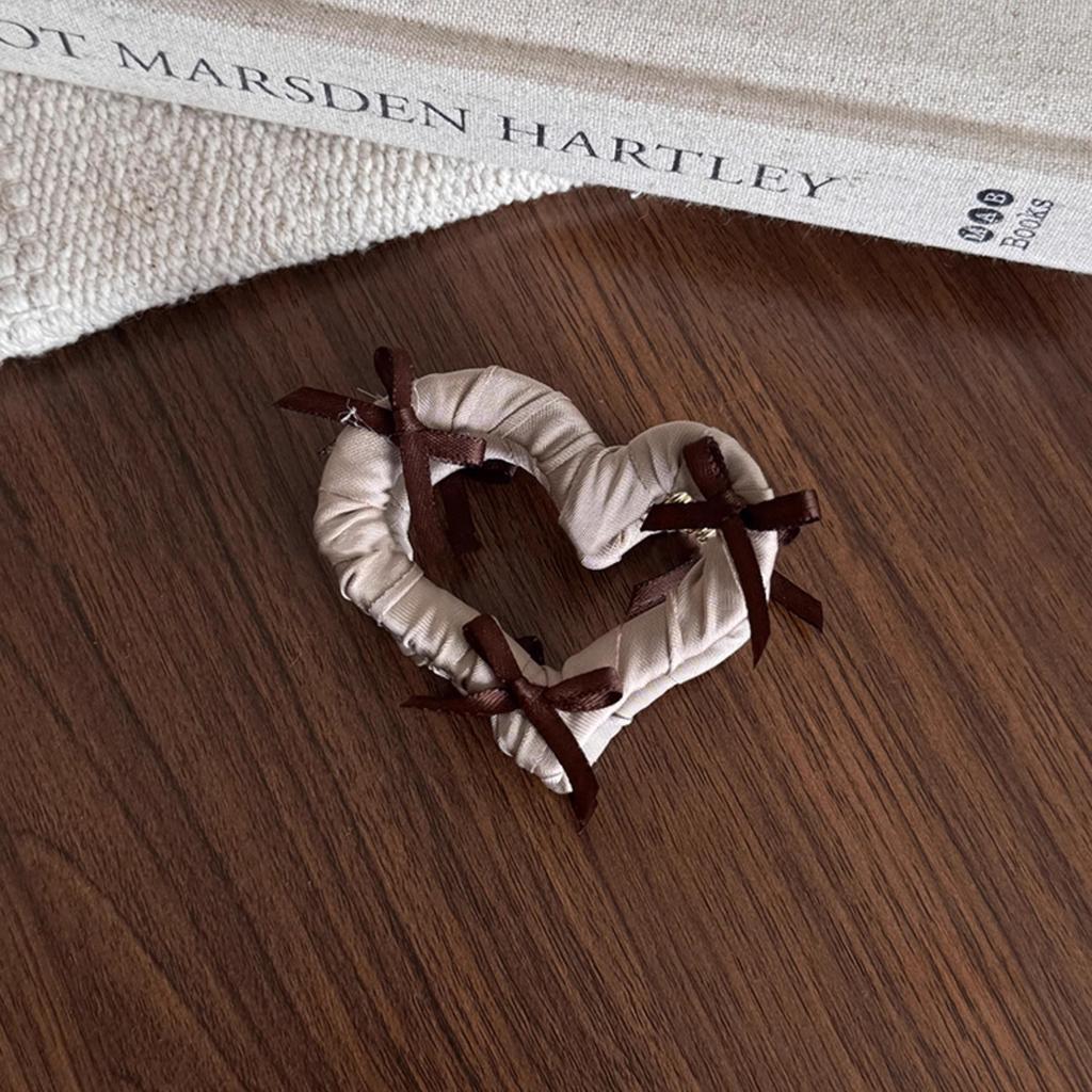 Korean Ribbon Bow Hair Claw Clips Temperament Elegant Hairpin Women Princess Headdress Fashion Grab Clip Female Hair Accessories