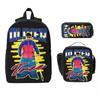 3Pcs RIP Oliver Tree 1993-2026 Backpack Set for Children Pencil Boxes Bookbag Sets with Lunch Box For School Students Daypack