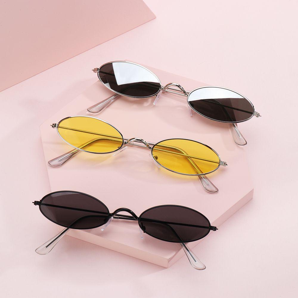 Fashion Design Oval Sunglasses for Men and Women Retro Small Frame Sun Glasses Vintage Summer Sunglasses Eyeglasses UV400 Shades