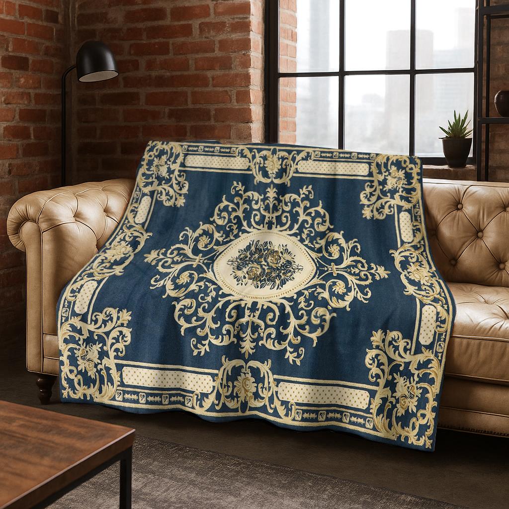 Persian Bohemian Series Pattern Flannel Blanket Soft Warm Blanket for Home Bedroom Office Travel Camping Picnic Gift To Friend