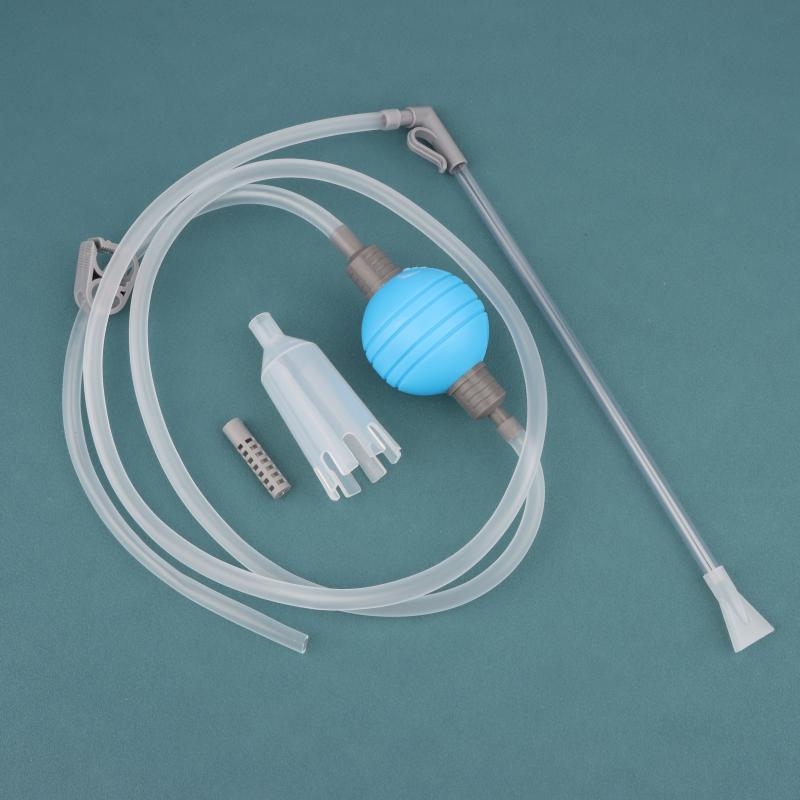 Schimbător de apă pentru acvariu Curățător de pietriș pentru acvariu Pompa schimbător de apă cu sifon Vid Tub de apă