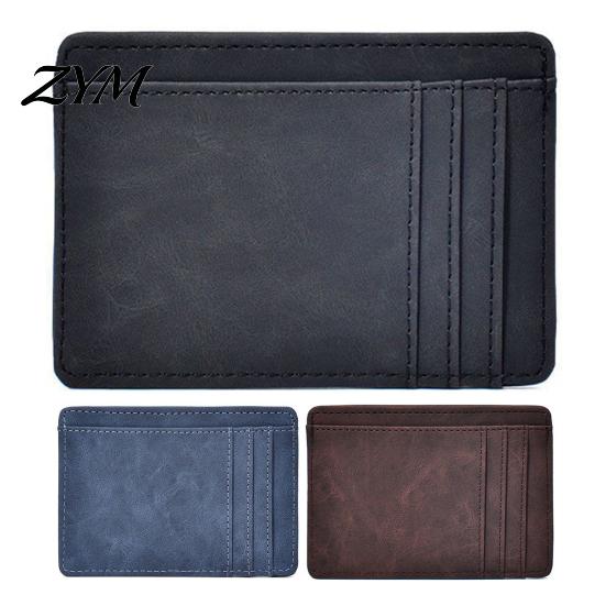 Stylish Pocket Accessory for Men Slim Card Holder Men, Minimalist Credit with ID Window, Business Organizer Work And Travel Multiple Slots,