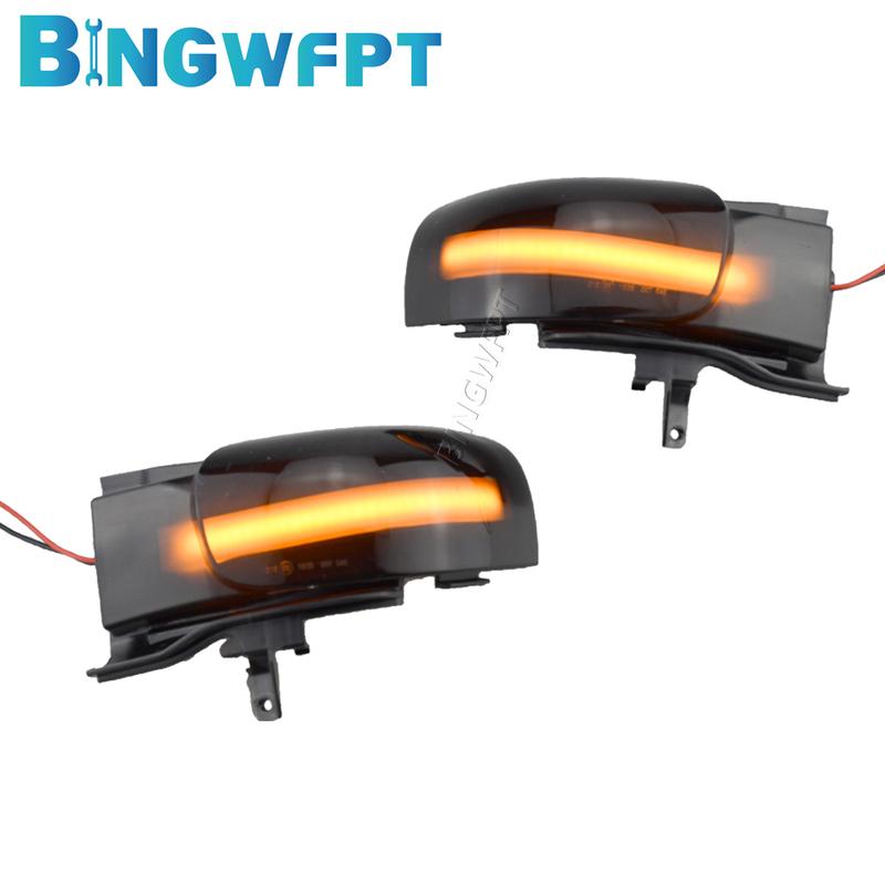 Left+Right For VW Touran 1T1 1T2 2003-2009 LED Turn Signal Light Dynamic Blinker Side Lamp Pair Arrow Mirror Indicator