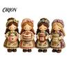 Sewing Starter Kit Patchwork Girl DIY Kit, 3D Doll Craft Set with Pre-Cut No-sew Fabric Thread Needles, Cute for Home Decor Handmade Gift