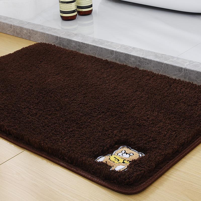 

Thickened Floor Mat Cake Velvet Floor Mat Bathroom Absorbent Mat Bedroom Carpet Door Mat Non-Slip Dirt-Resistant Foot Mat 40*60CM