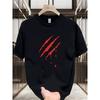 Heavy Pure Cotton Trendy Brand Printed Short-sleeved T-shirt Men's Summer New Large-size Versatile Casual Top
