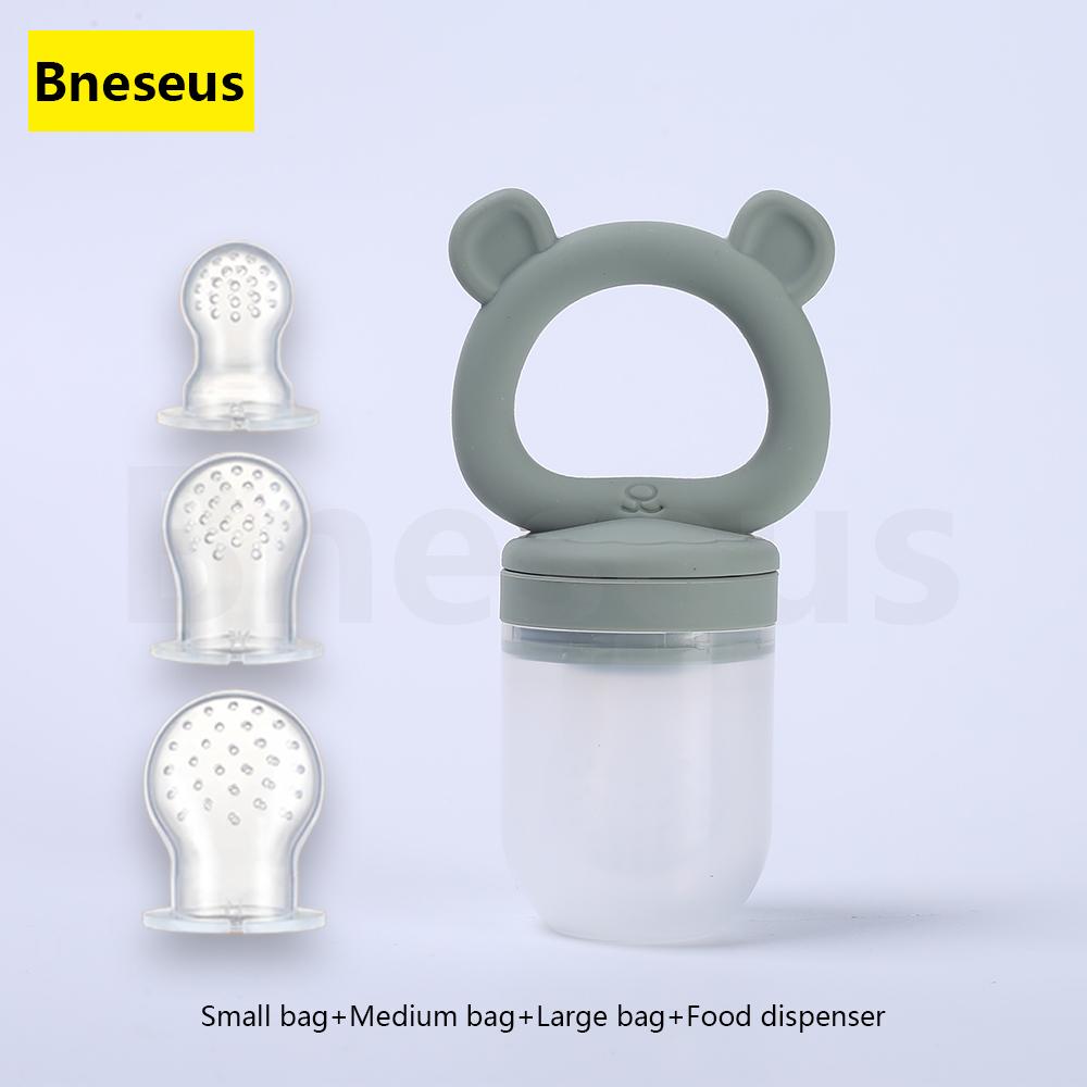 Non-Toxic Baby Food Processor Teether Pacifier Anti-Thumb-Sucking Molar Soothing Toy For Teething Discomfort & Mood Relief