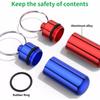 Mini Aluminum Pill Box Keychain Waterproof Tablets Bottle Medicine Vitamin Cases Multifunctional Fish Oils Pillboxs Container