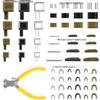 Zipper Repair Kit: Insert Pin, Zipper Head, U-Code, I-Code, Top Stop
