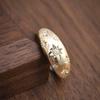 18K Gold Plated Vintage-Style Star Ring: European Industrial Chic