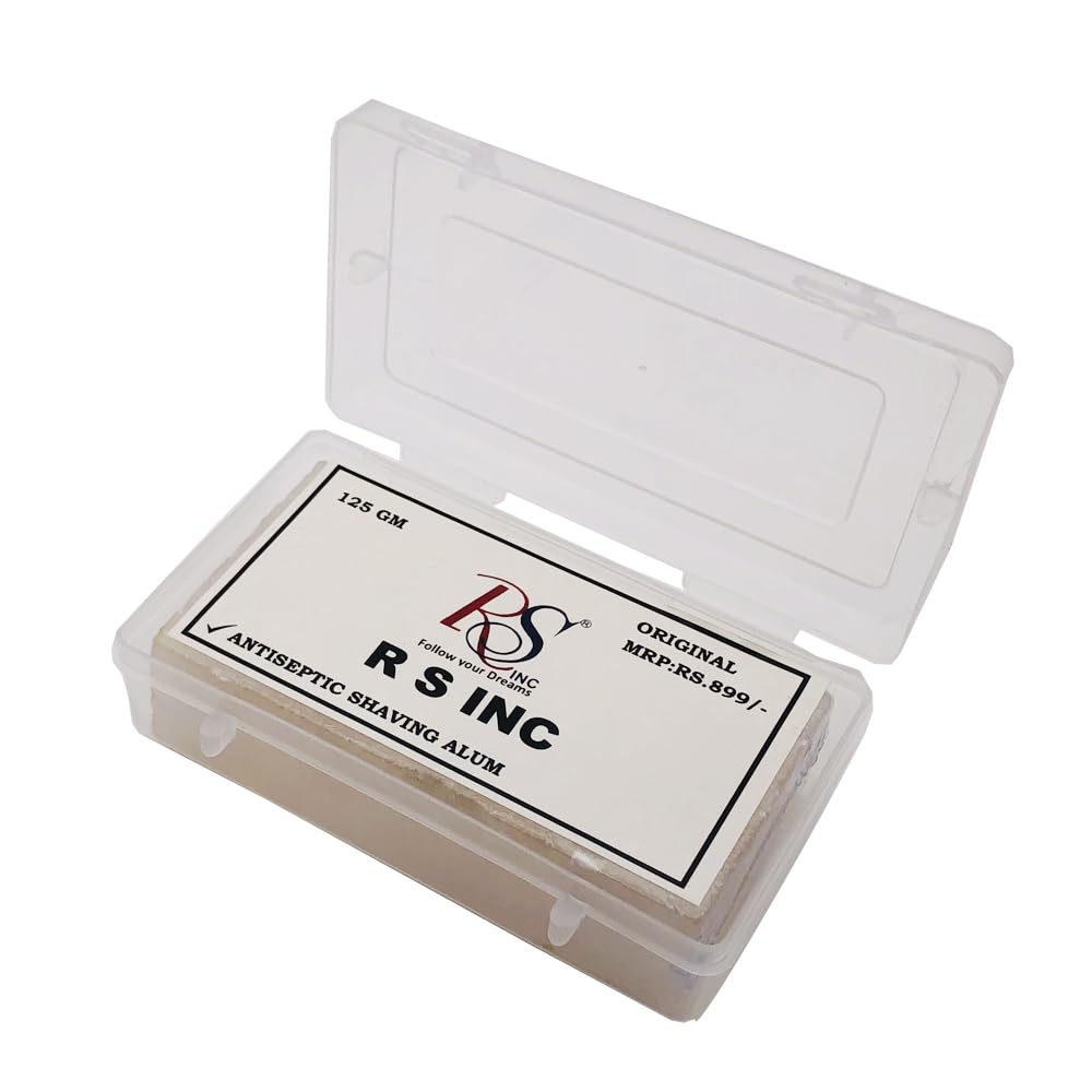 RSINC Original Barber Alum Pure For Skin Tightening & Removing Odor Phitkari Fitkari Water Purifier Turti Crystal Luck