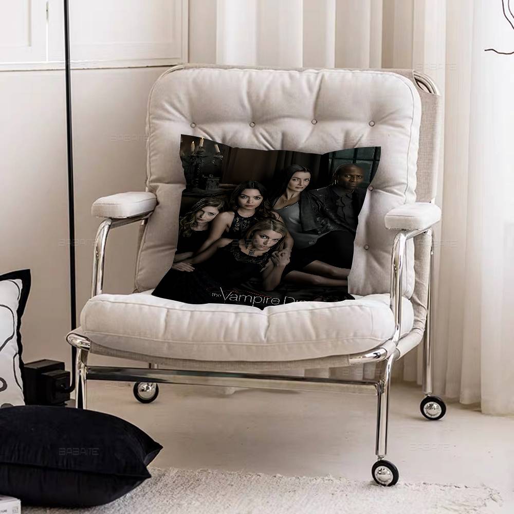 Movie The Vampire Diaries Cushion Cover Pillowcase Upholstery Sofa Throw Pillow Home Decor Pillowcas